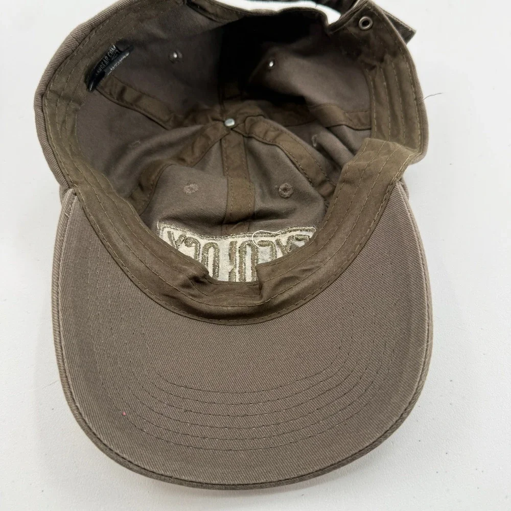 Cycology Baseball Cap Mens Brown Embroidered Logo Adjustable Cotton Dad Hat